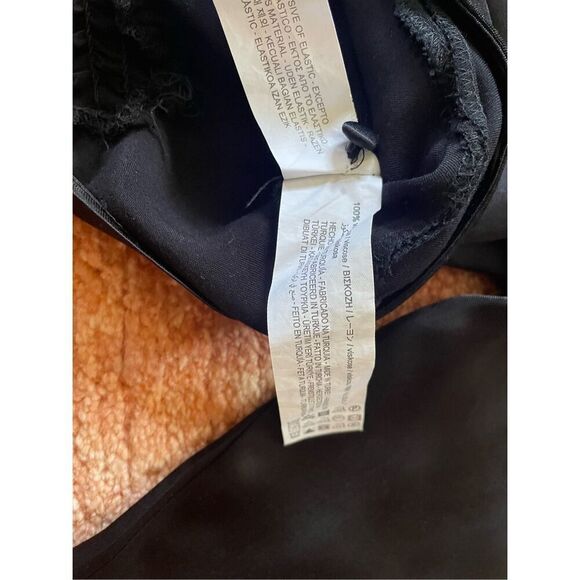 Zara Women's Long Sleeve Black Satin Twist Front Top Size S - Picture 7 of 11